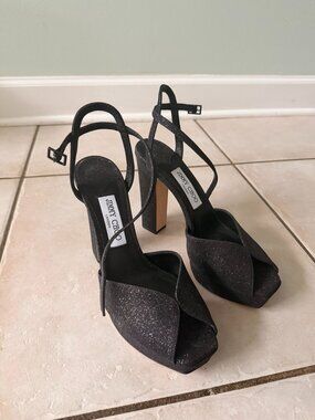 Jimmy Choo Black Platform Heels
